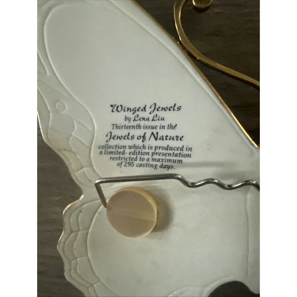 Lena Liu Jewels of Nature WINGED JEWELS Butterfly Wall Plaque Bradford Xchg 2006